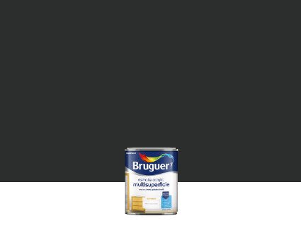 Esmalte Acrylico Multisuperficie Satinado Negro 0,250l 5160679 Bruguer