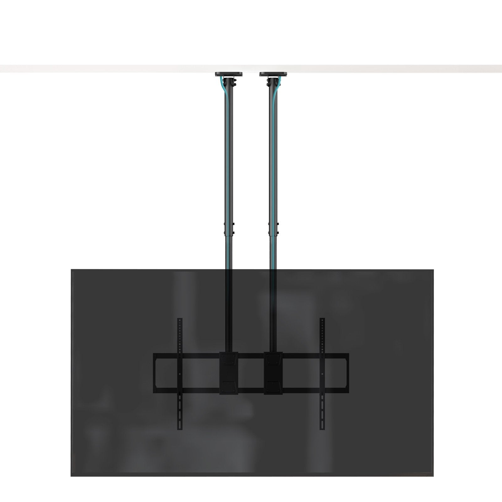 Soporte Techo Doble Mastil Pantallas 60-120" Negro