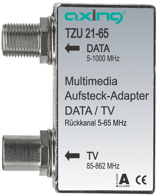 Axing Aufsteckadapter Tzu 21-65 Multimedia Rckkanal 5-65mhz