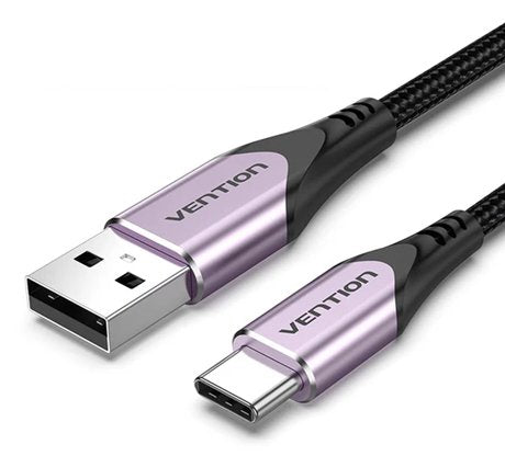 EAN 6922794756786 - Vention CODVF cable USB USB 2.0 1 m USB A USB C 0,48 Gbit/s Aluminio, Negro, Púrpura imagen 1