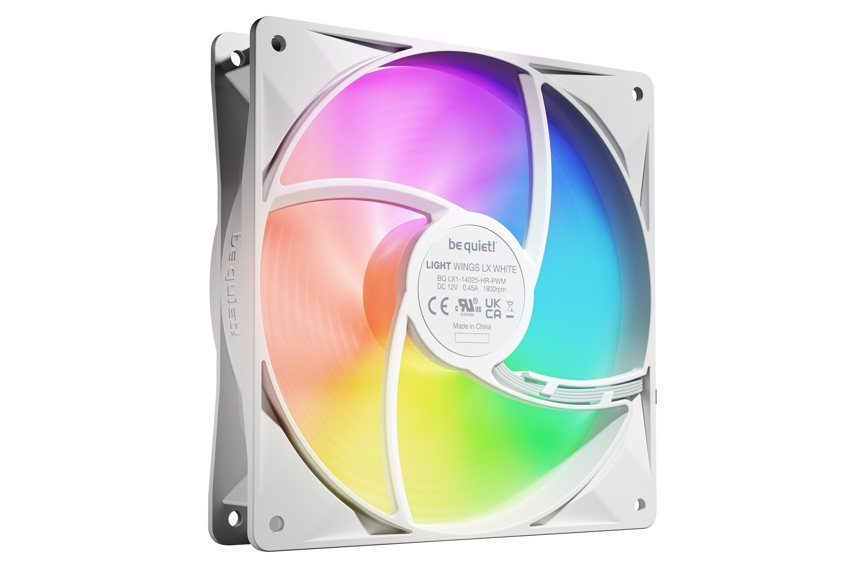 Ventilador Pc Be Quiet! Light Wings Lx 140mm Pwm High Speed  Triple-Pack Blanco