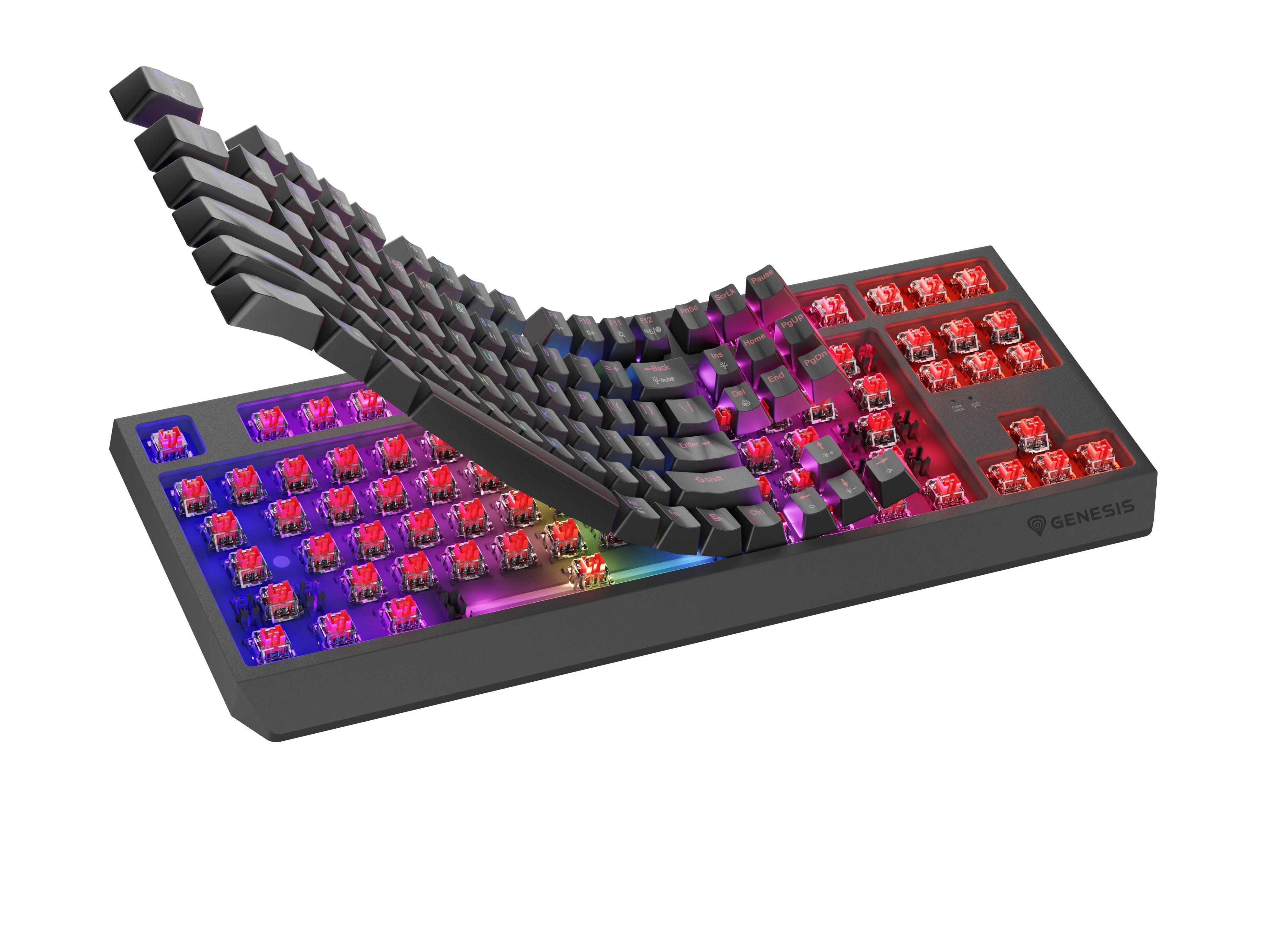 EAN 5901969443790 - GENESIS Thor 230 TKL teclado Juego USB + RF Wireless + Bluetooth QWERTY Gris imagen 4