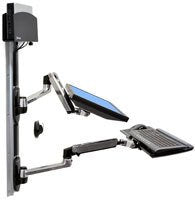 Ergotron 45-253-026 Soporte De Pared Max. 68,6 Cm (27") Max. Vesa 100 X 100 Mm 9,1 Kg Schwarz, Silber