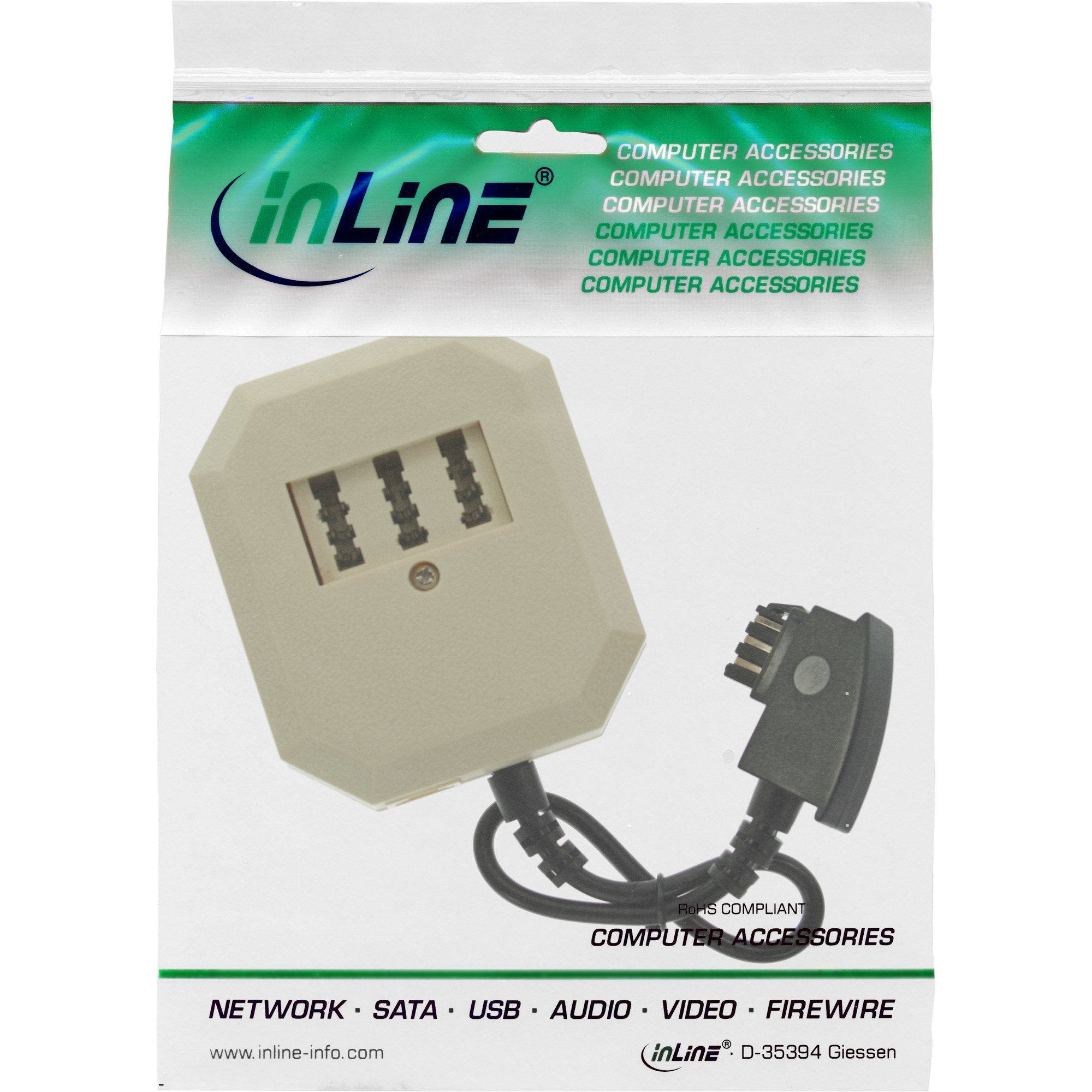 Adaptador Inline Tae Tae-F Conector A Tae Nff + Rj11 6p4c Socket 0.2m