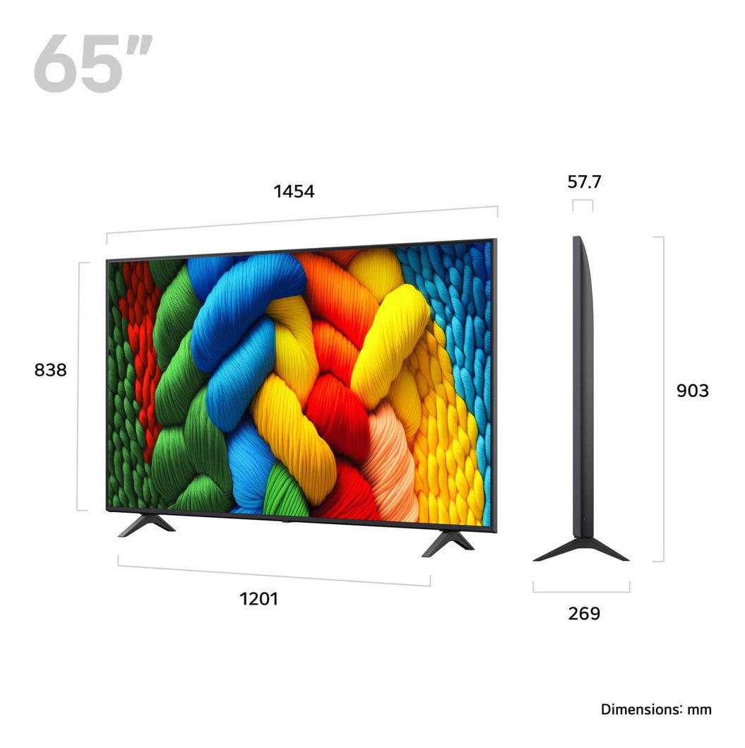 EAN 8806096360293 - LG NanoCell AI NANO80 65NANO80A6B 165,1 cm (65") 4K Ultra HD Smart TV Wifi Negro imagen 2