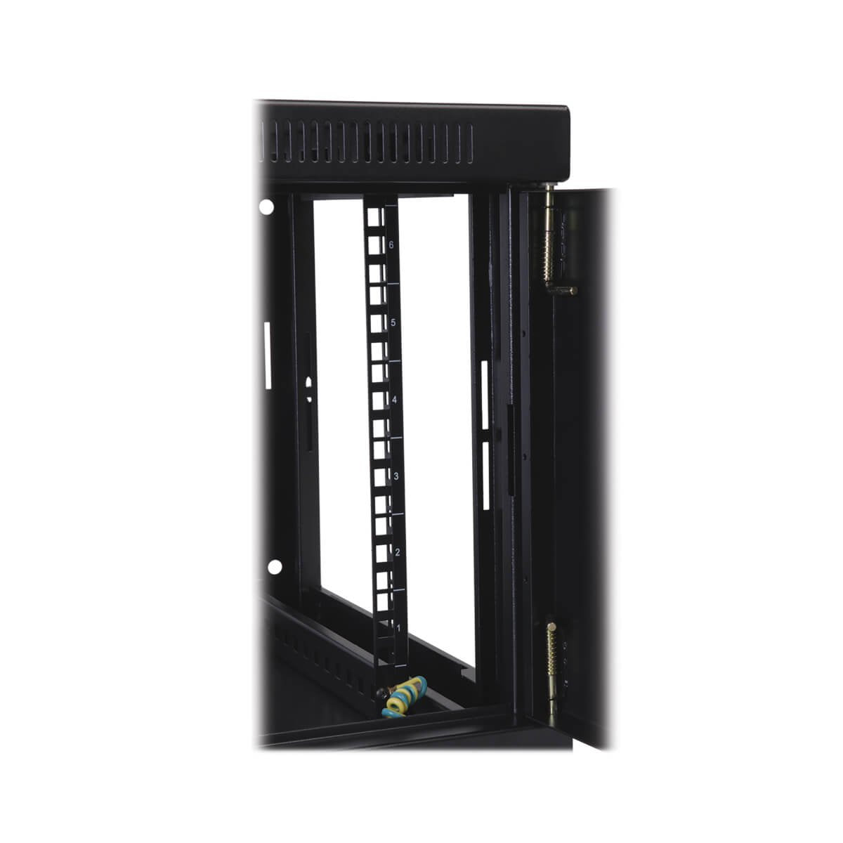 Eaton Tripp Lite   Smartrack 10u Low-Profile Switch-Depth Wall-Mount Small Rack Enclosure Clear Acrylic Window Hinged Back