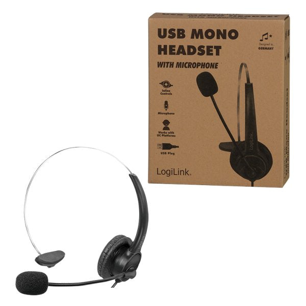 Logilink Auricular Mono Con Micro Usb