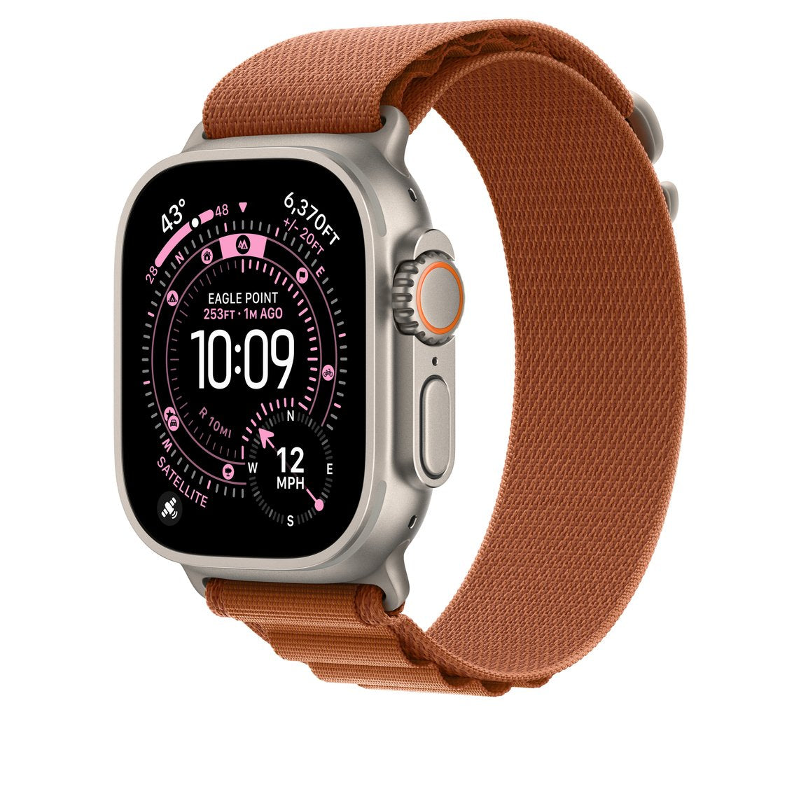 49mm Terra Cotta Alpine Loop - Medium - Natural Titanium Finish
