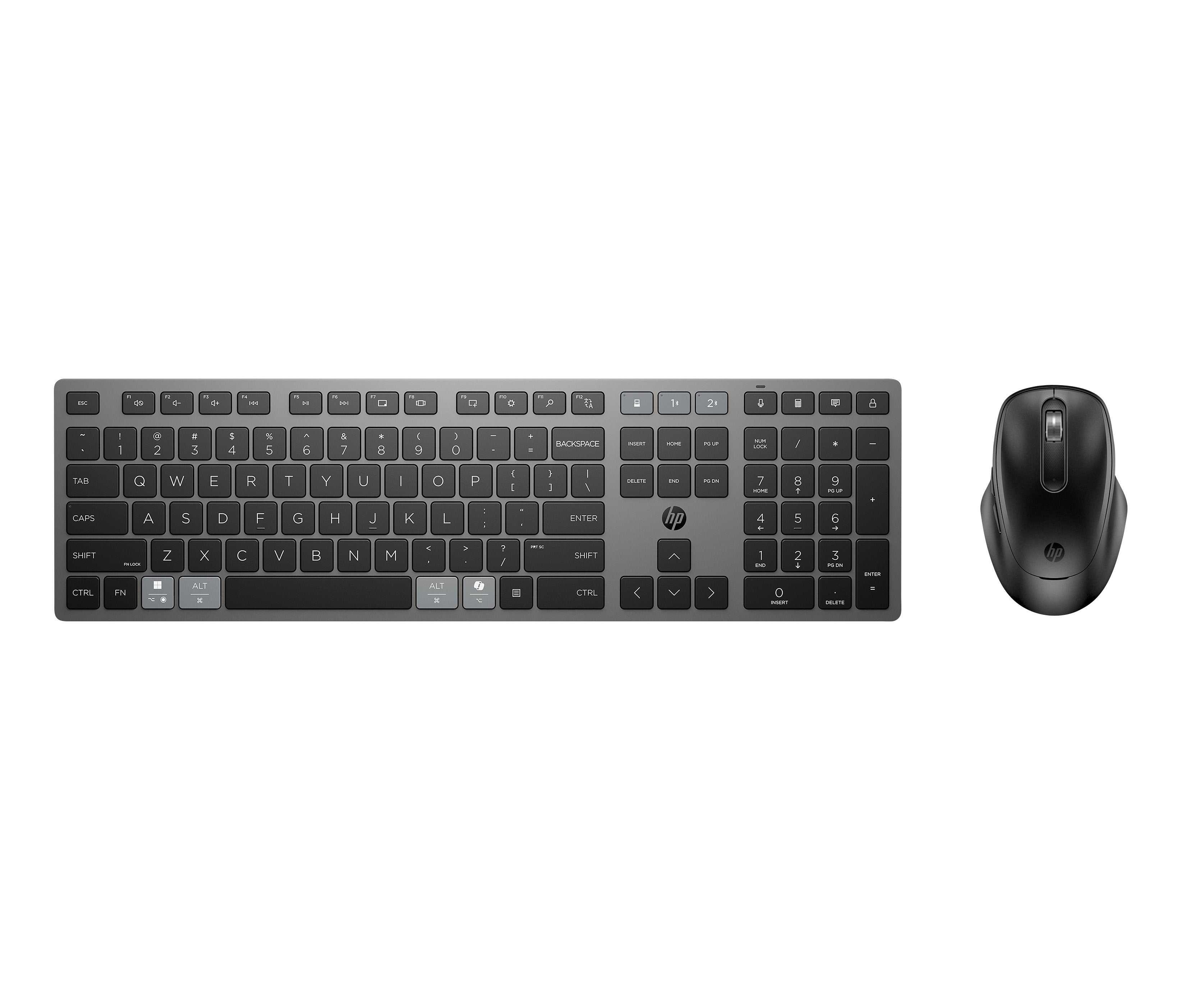 EAN 0198122139781 - HP 720 Multi-Device Rechargeable Wireless Keyboard and Mouse Combo teclado Ratón incluido Hogar USB + Blu imagen 1