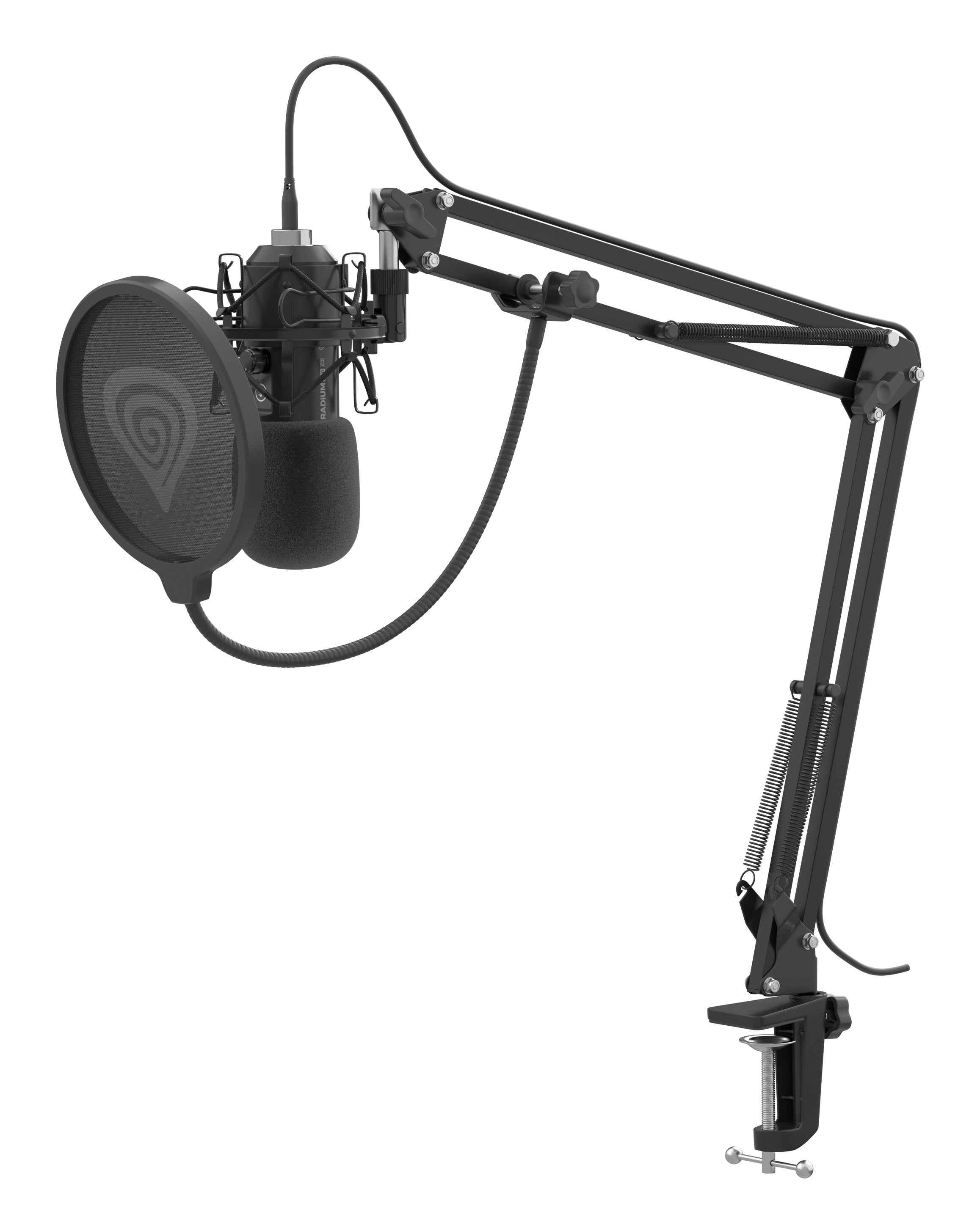 Microfono Genesis Radium 400 G2 Studio Usb Con Brazo Filtro Pop