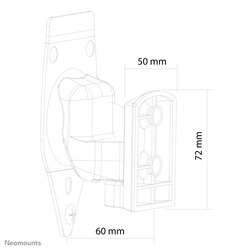 EAN 8717371445331 - Neomounts NM-WS300WHITE soporte de altavoz Plástico Blanco imagen 3