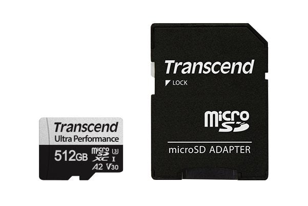 Sd Microsd Card 512gb Transcend Sdxc Usd340s W Adaptador