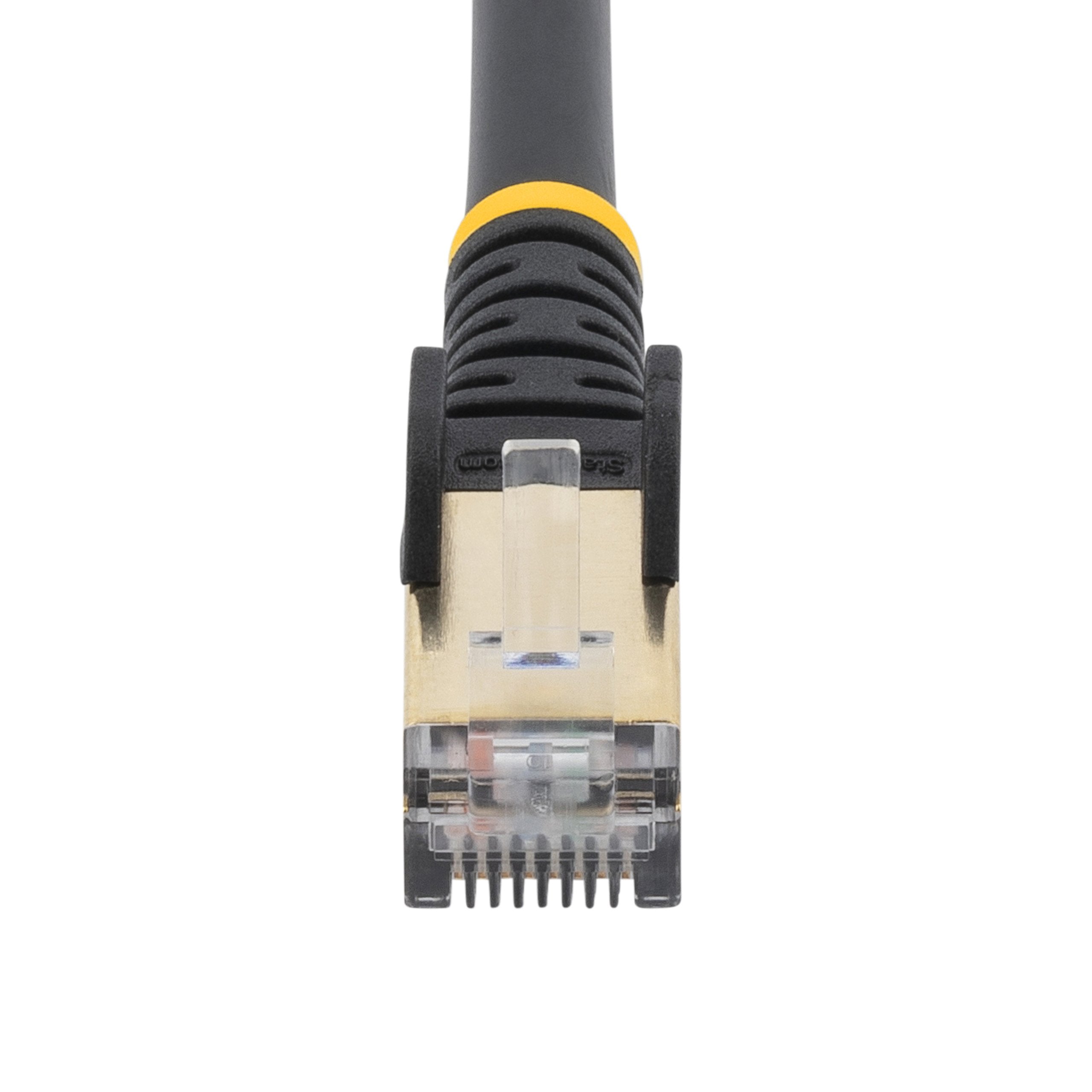 Startech.Com Cable De 1,5m De Red Ethernet Cat6a Negro Sin Enganches Con Alambre De Cobre, 1,5 M, Cat6a, U/Ftp (Stp), Rj-45, Rj-45, Negro