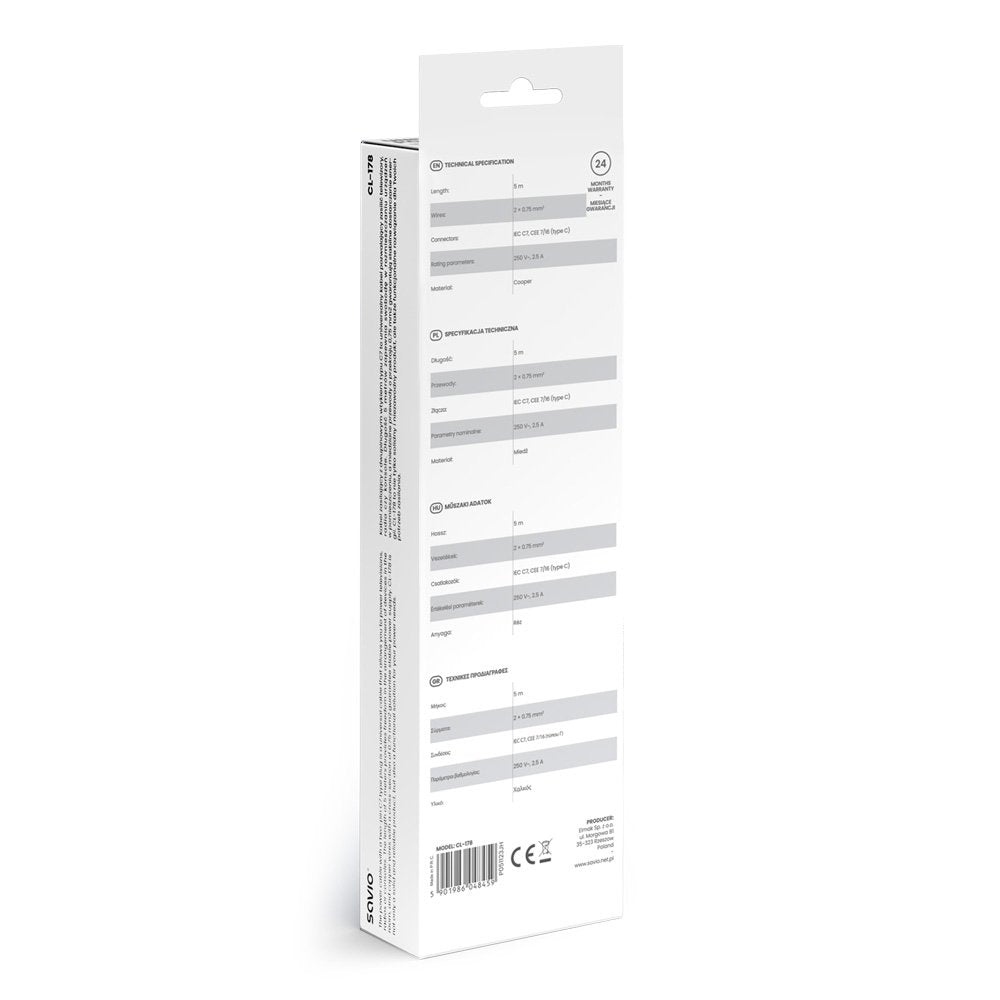 Cable Alimentación Universal Savio Cl-178