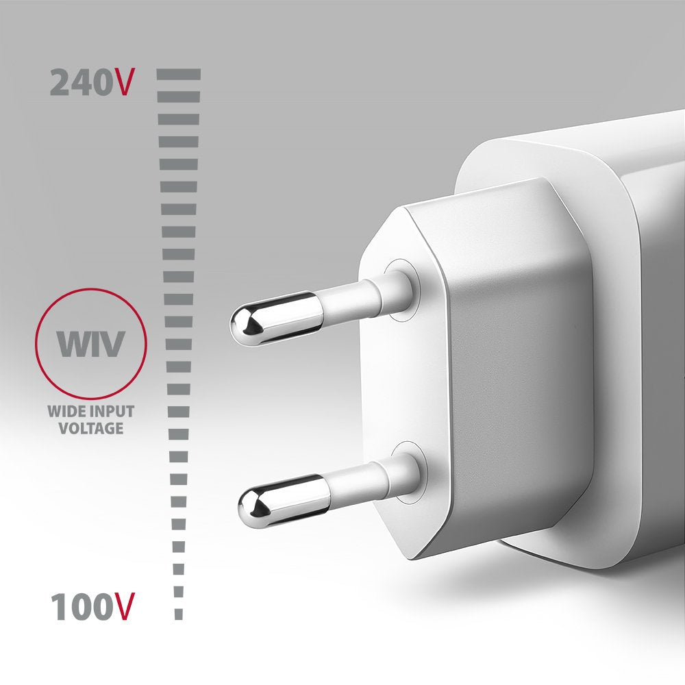 Cargador De Pared Acu-Qc18w  Qc 18w 1 Puerto Usb-A Blanco
