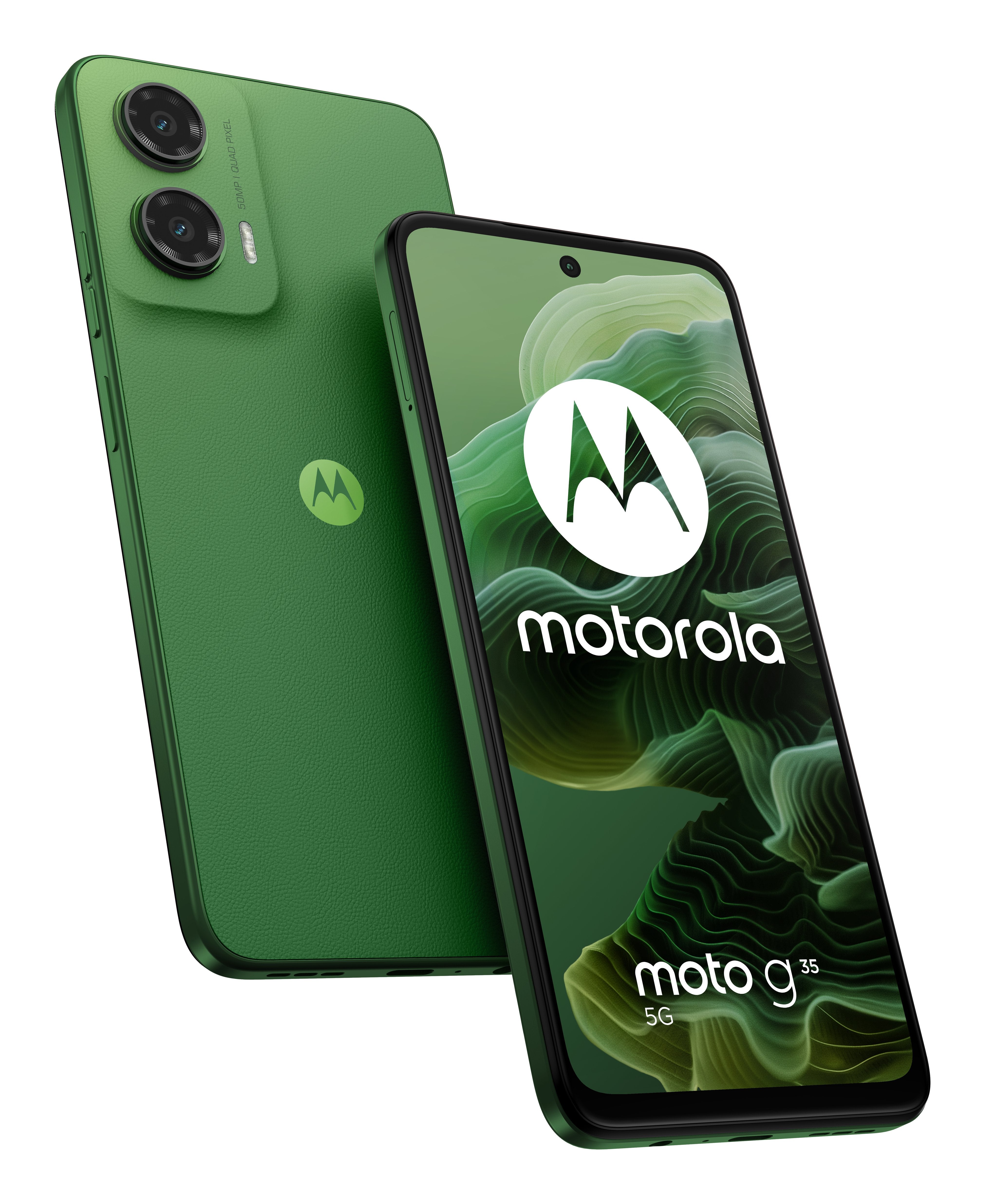 Smartphone Motorola Moto G35 5g Sim Doble Ram 4 Gb / Memoria Interna 128 Gb Microsd Slot Pantalla Lcd 6.72" 2400 X 1080 Píxeles (120 Hz) 2 X Cámaras Traseras 50 Mp 8 Mp Front Camera 16 Mp Verde Salvia