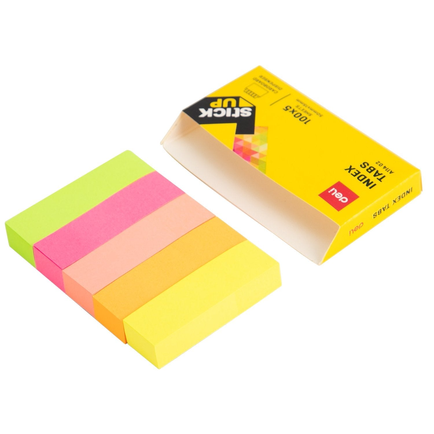 Deli Indices Adhesivos 5x100h 50x12mm Colores Surtidos Brillantes