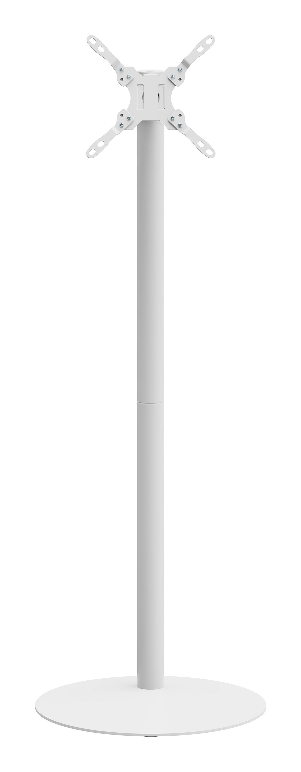 M Pro Series - Single Pole  Floorbase 2 White