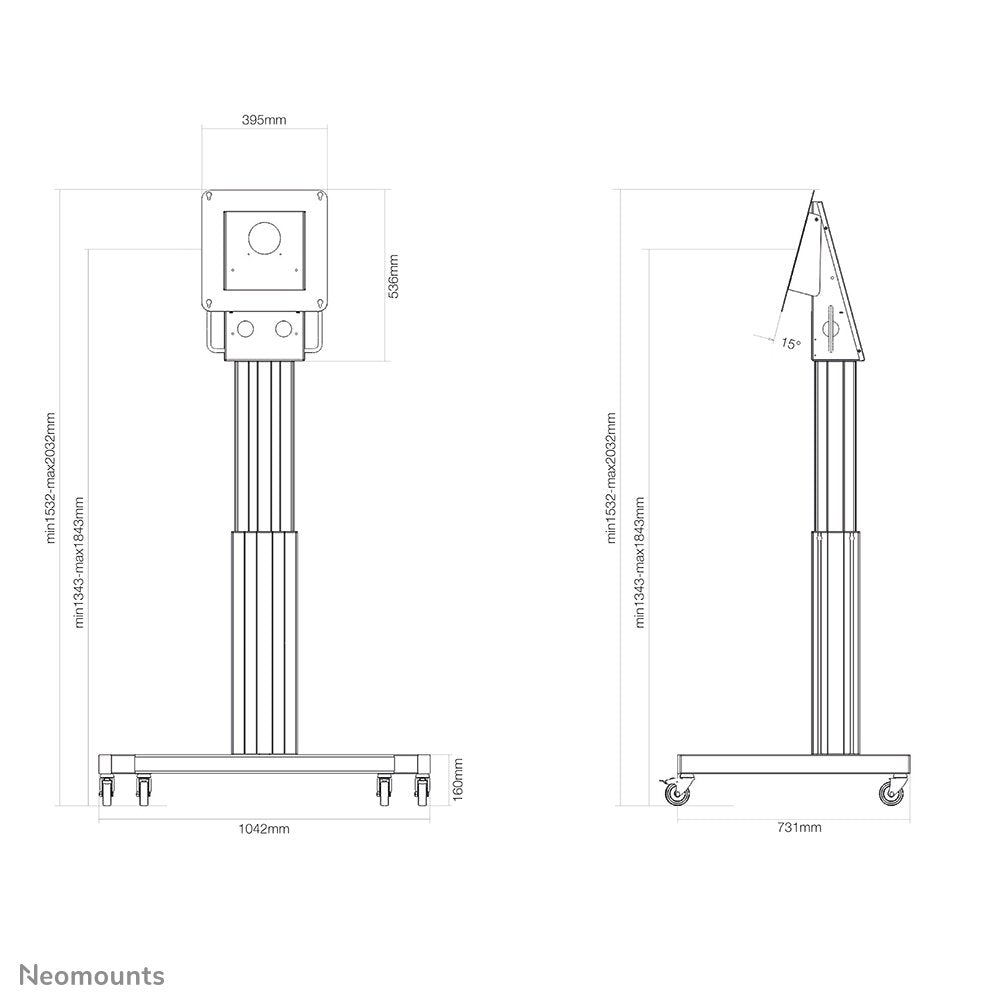 Newstar Soporte Motorizado De Suelo Movil