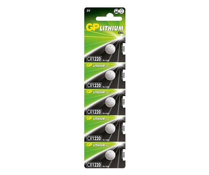 Gp Batteries Lithium Cell Cr1220 Batería De Un Solo Uso Litio