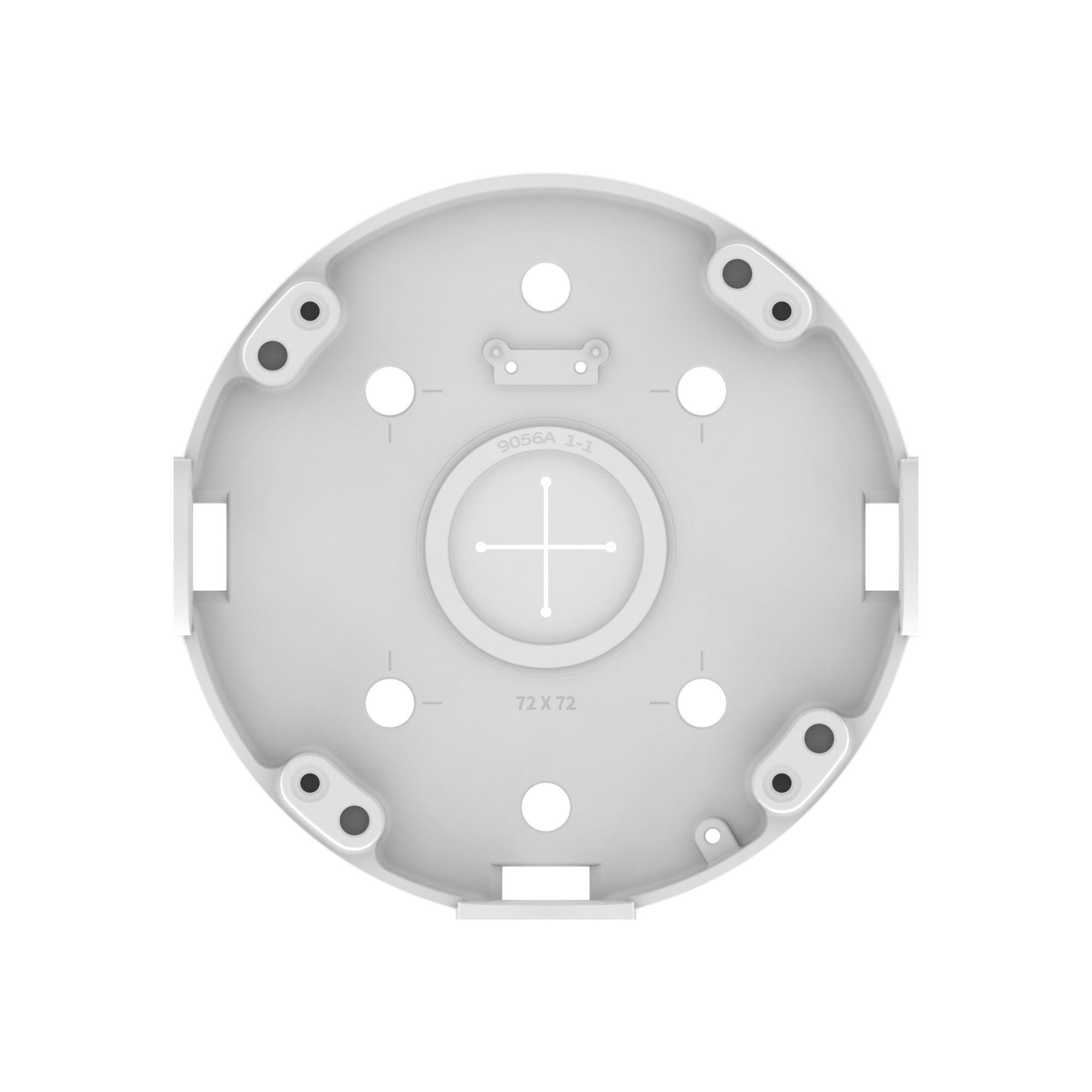 Ceiling Mount, Aluminum,  White, Dimensions