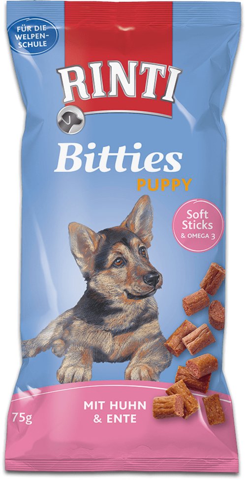 Rinti Bitties Puppy Chicken With Duck - Premio Para Perros - 75g