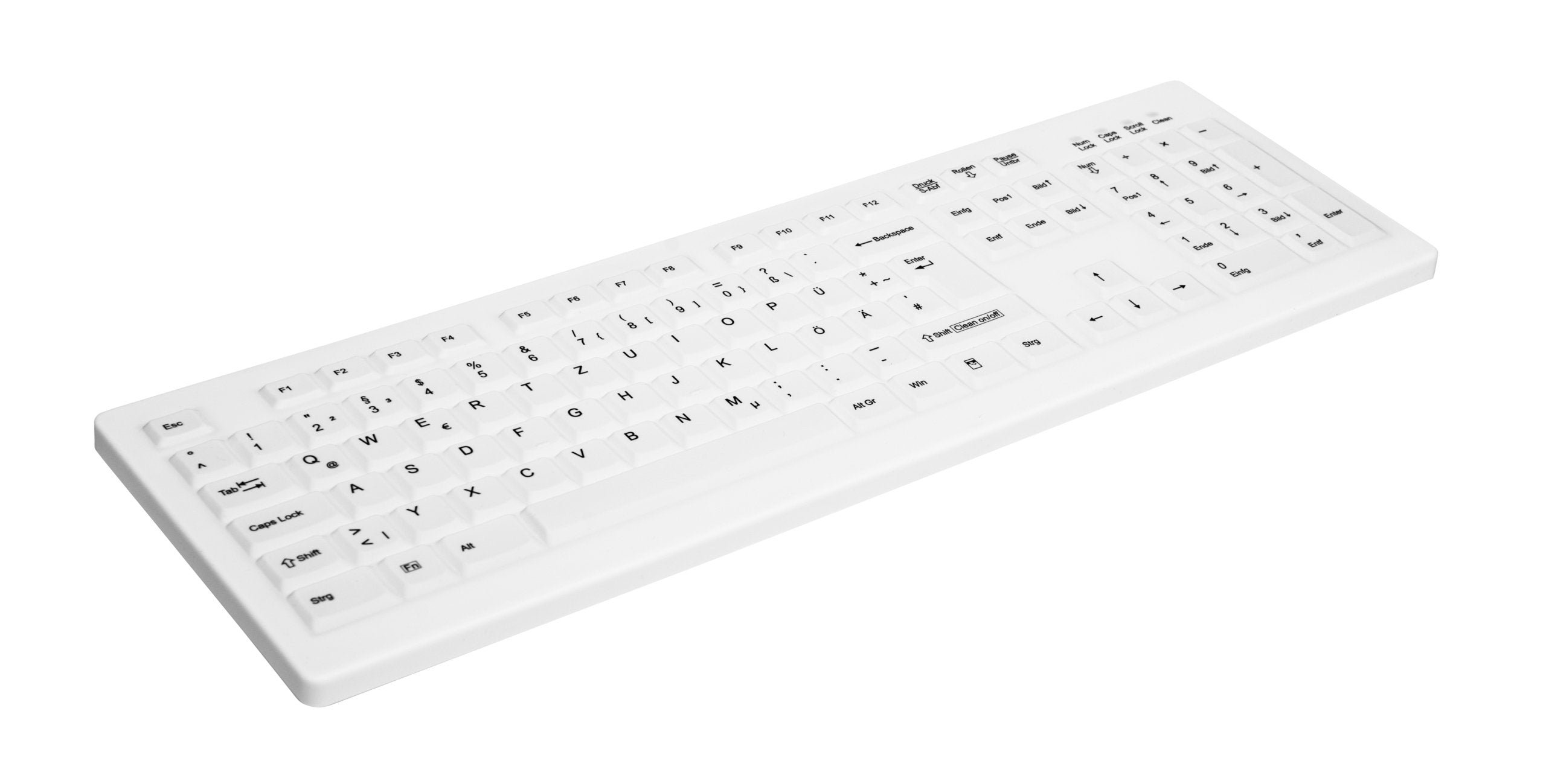EAN 4025112098512 - CHERRY AK-C8100F-U1-W/GE teclado Médico USB QWERTZ Alemán Blanco imagen 2