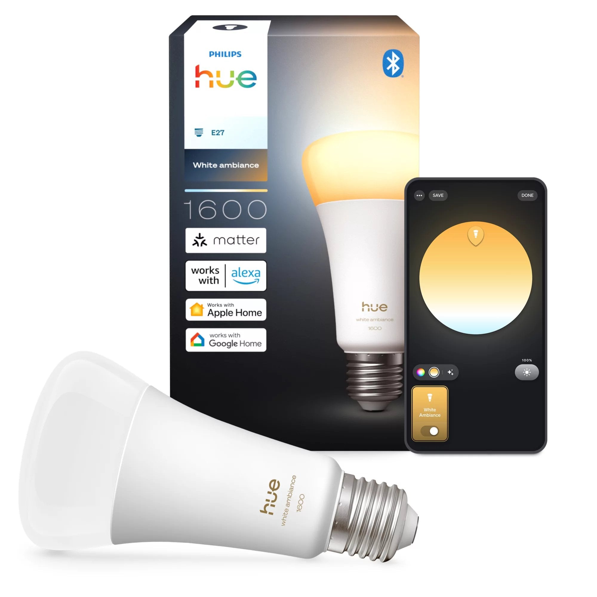 Philips Hue Wa E27 1er 100w