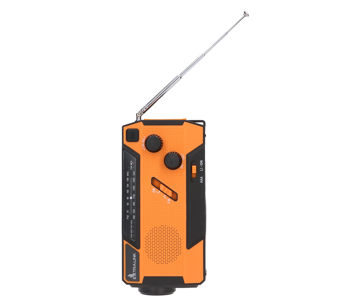 Extralink Radio Awaryjne Solarne Z Korbka Dynamo Powerbank 4000mah Z Latarka Sos Sr-4000