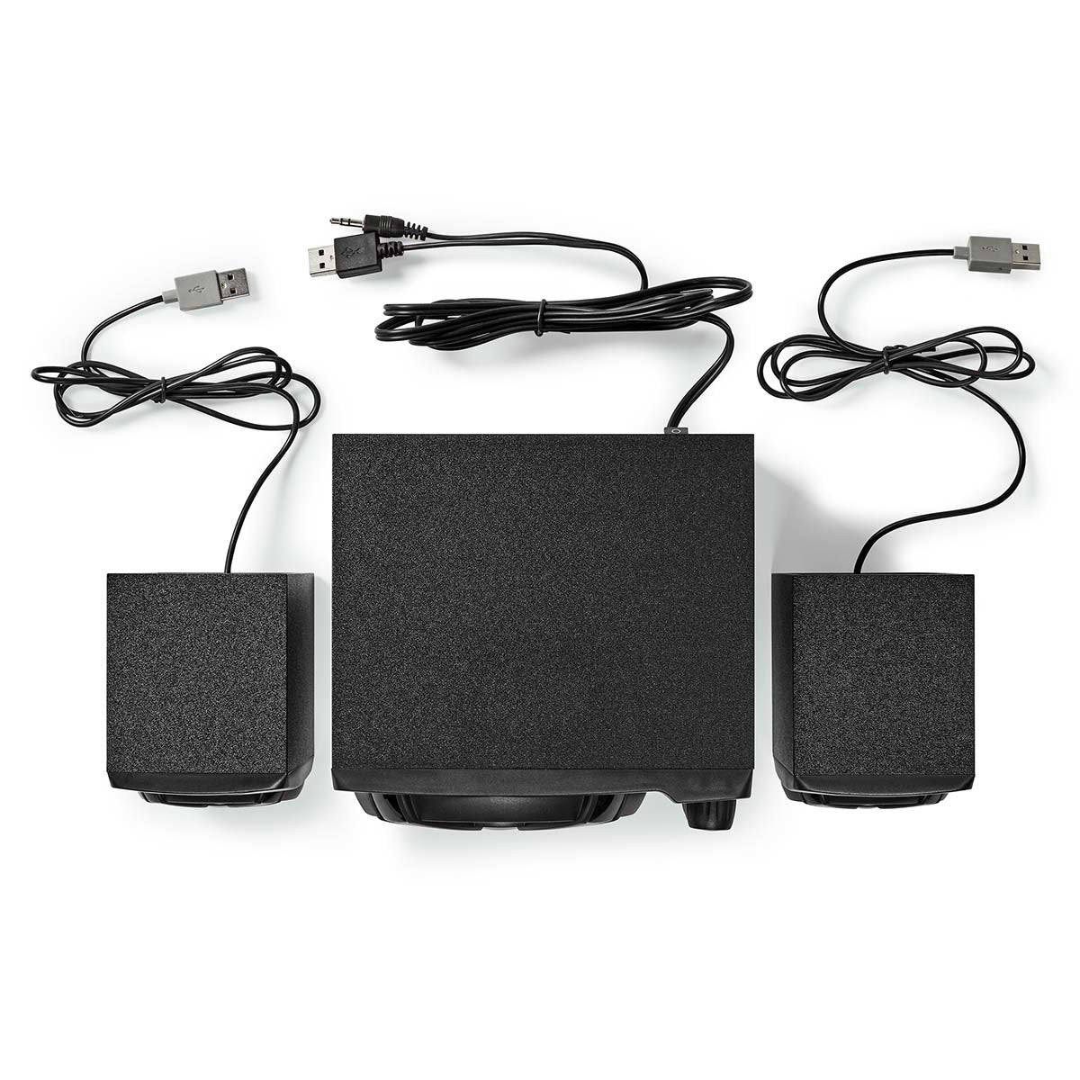 Nedis Altavoces  Gaming Altavoz: 2.1 Alimentado Por Usb 3.5 Mm Macho 33 W Led