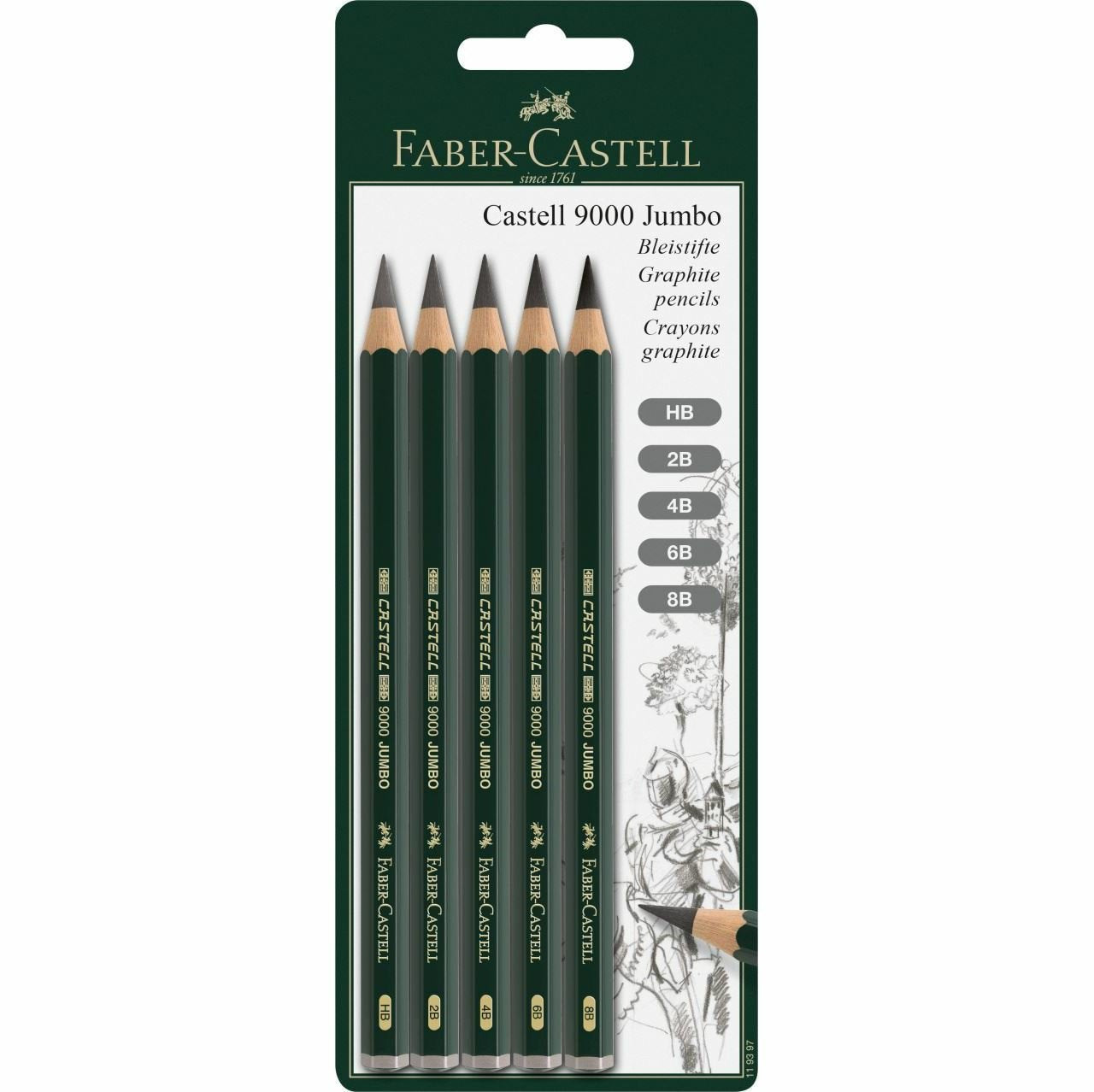 EAN 4005401193975 - Faber-Castell 119397 lápiz de grafito Multi 5 pieza(s) imagen 1