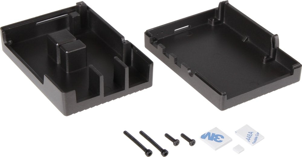 Carcasa De Aluminio Joy-It Para Raspberry Pi 4 B Negro (Mate) Rb-Alucasep4+08