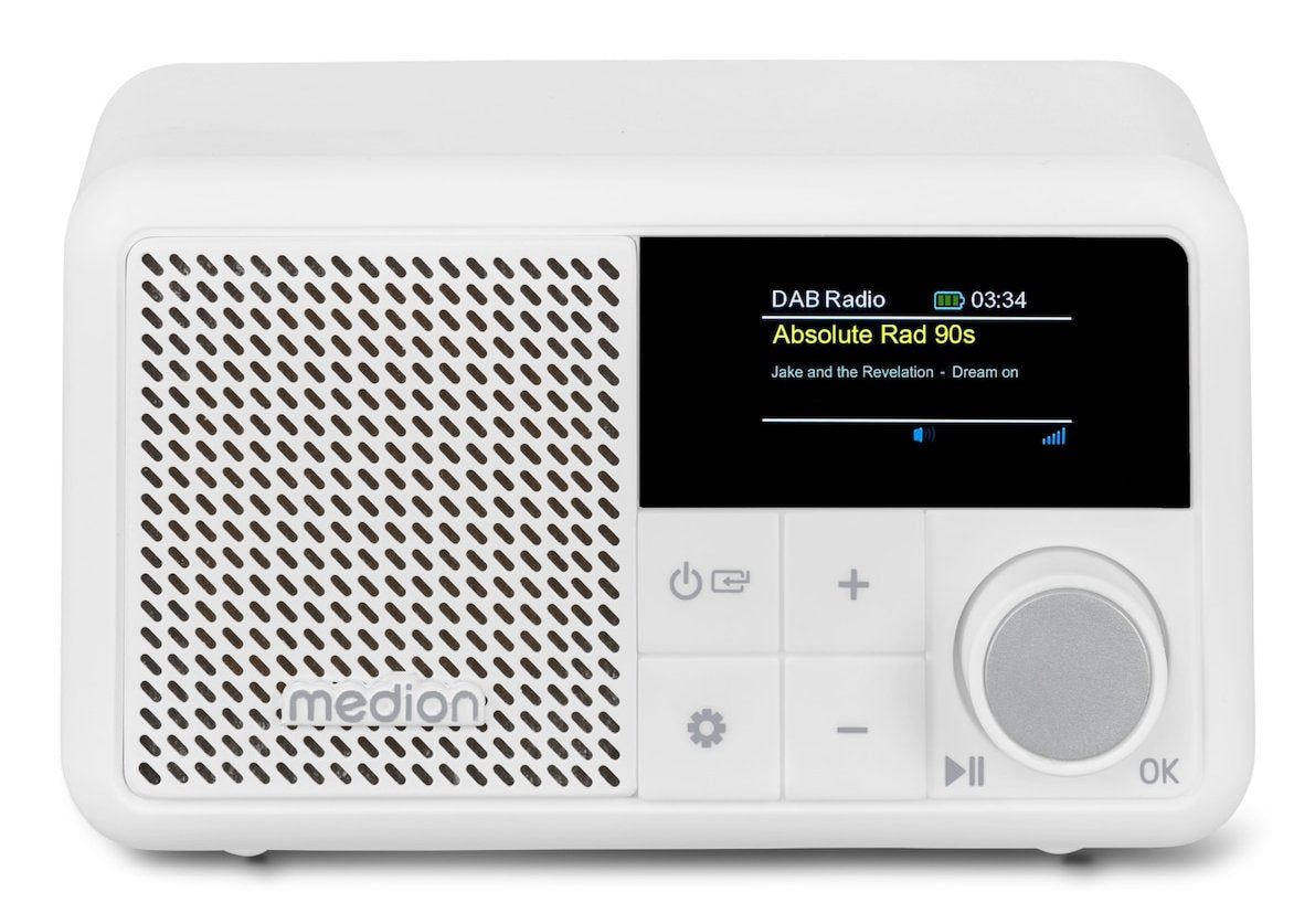 Medion Life® S66822 Tragbares Dab+ Radio Weiss