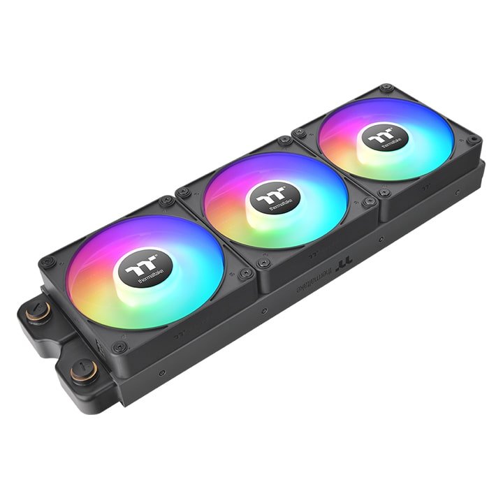 Ventilador  Pc Thermaltake Ct120 Ex Reverse Argb Sync Pc Cooling Fan, Negro, Paquete De 3 Cl-F192-Pl12sw-A