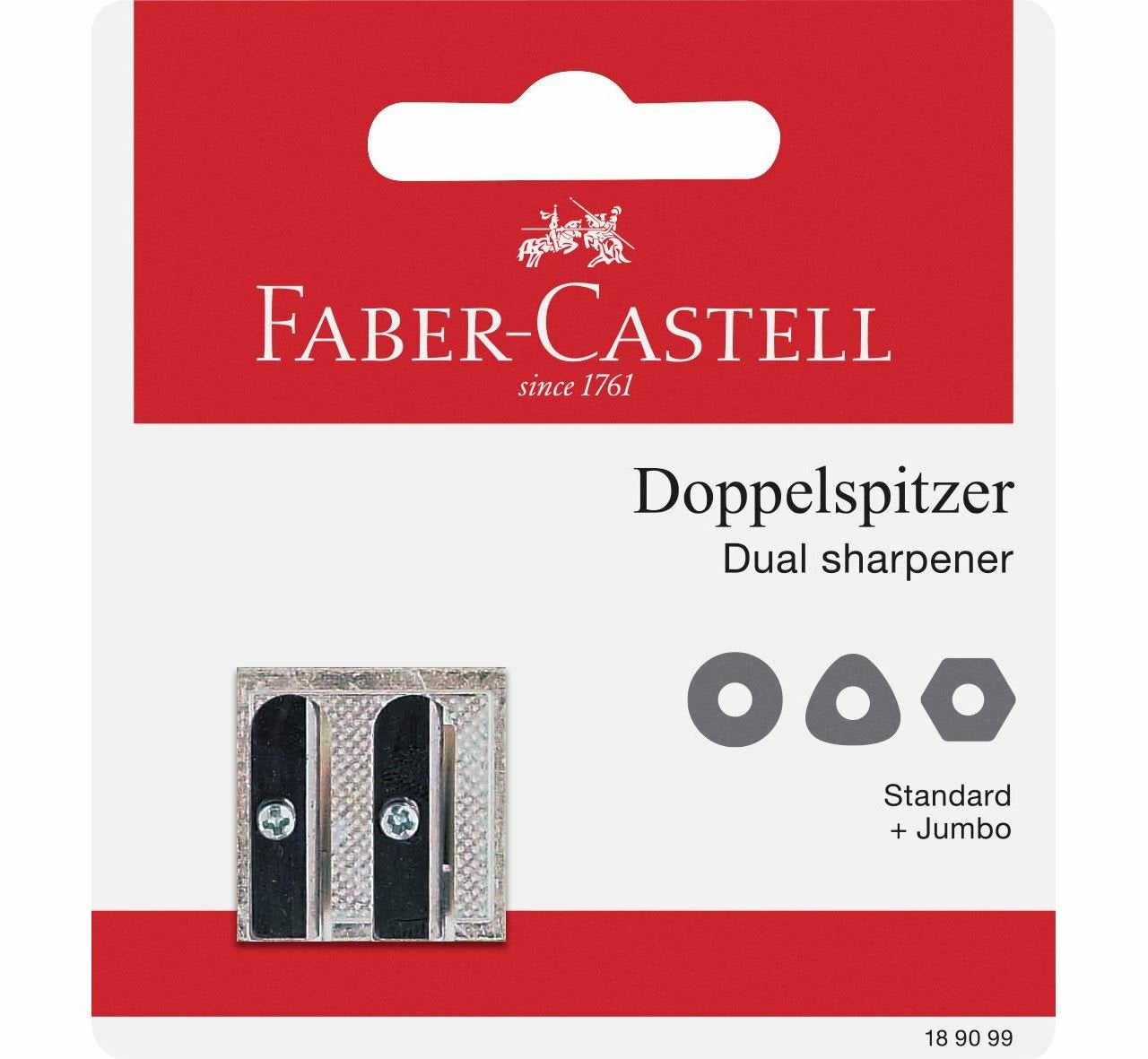 Faber-Castell Metal Doble Sacapuntas Blister Plata 189099