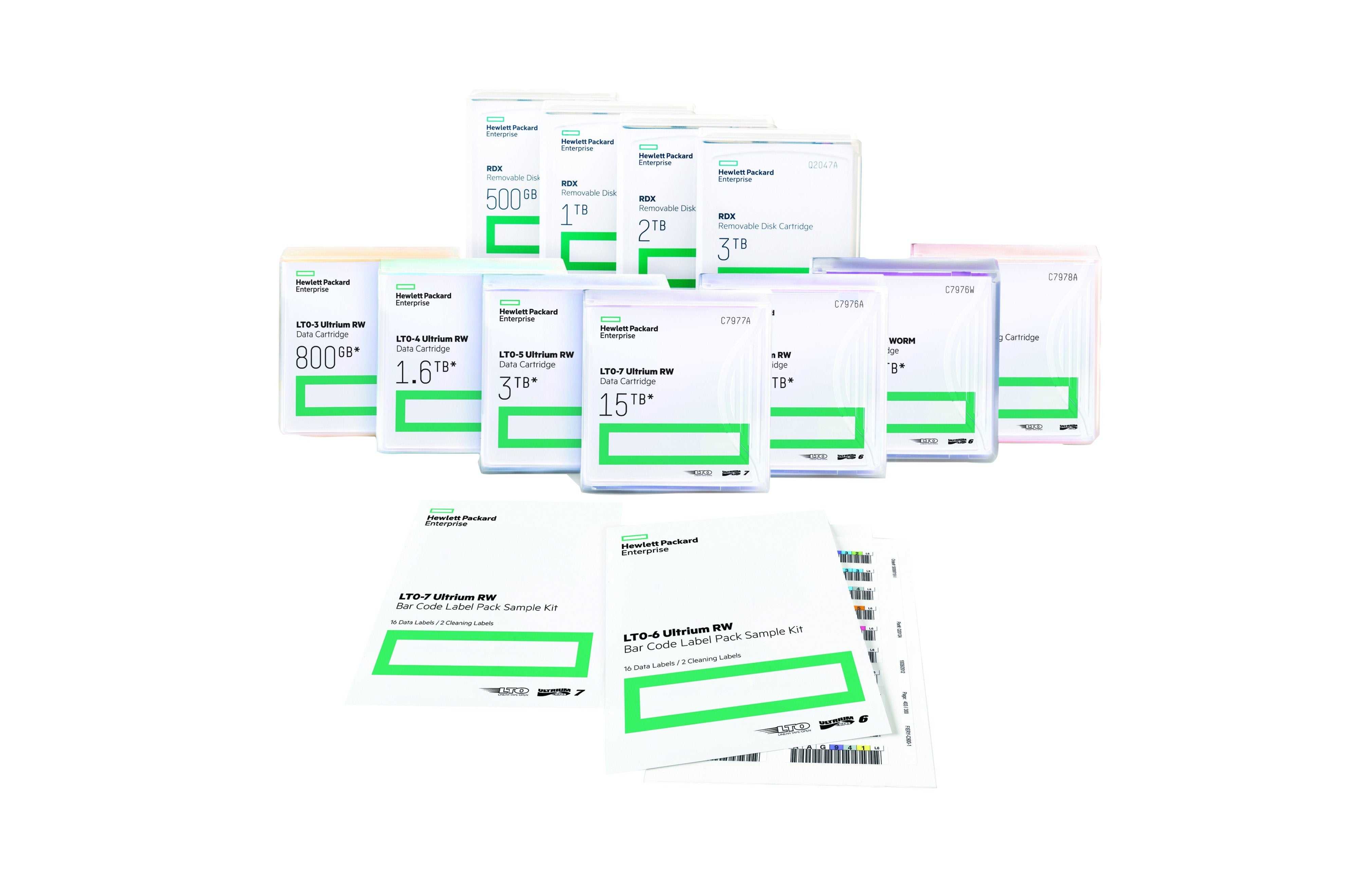 EAN 0884962925423 - HPE LTO-5 Ultrium RW Bar Code Label Pack imagen 1