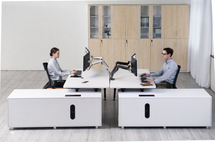 Brazo Para Monitor Doble Spire Ii