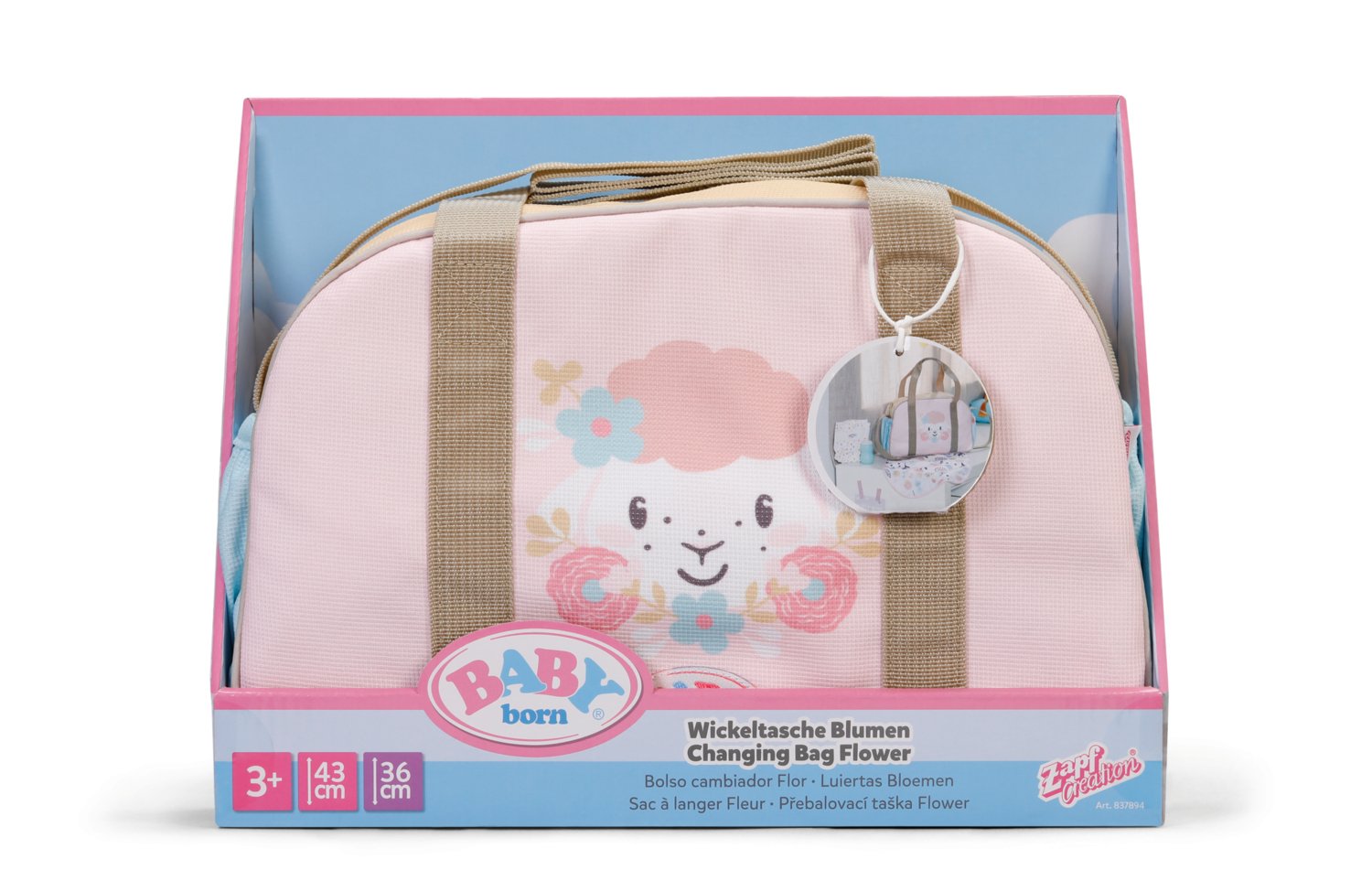 EAN 4001167837894 - BABY born Changing Bag Flower Bolsa de pañales para muñecas imagen 8