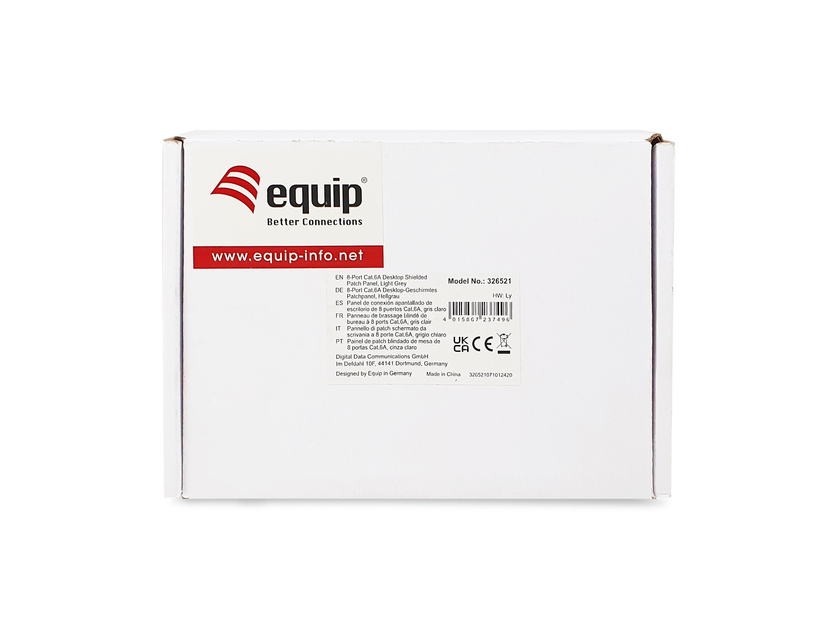 Equip Patchpanel 8x Rj45 Cat6a Ftp 1he Keymone Montage Gr