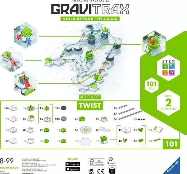 Ravensburger Gravitrax Action Set Twist, Train 22576