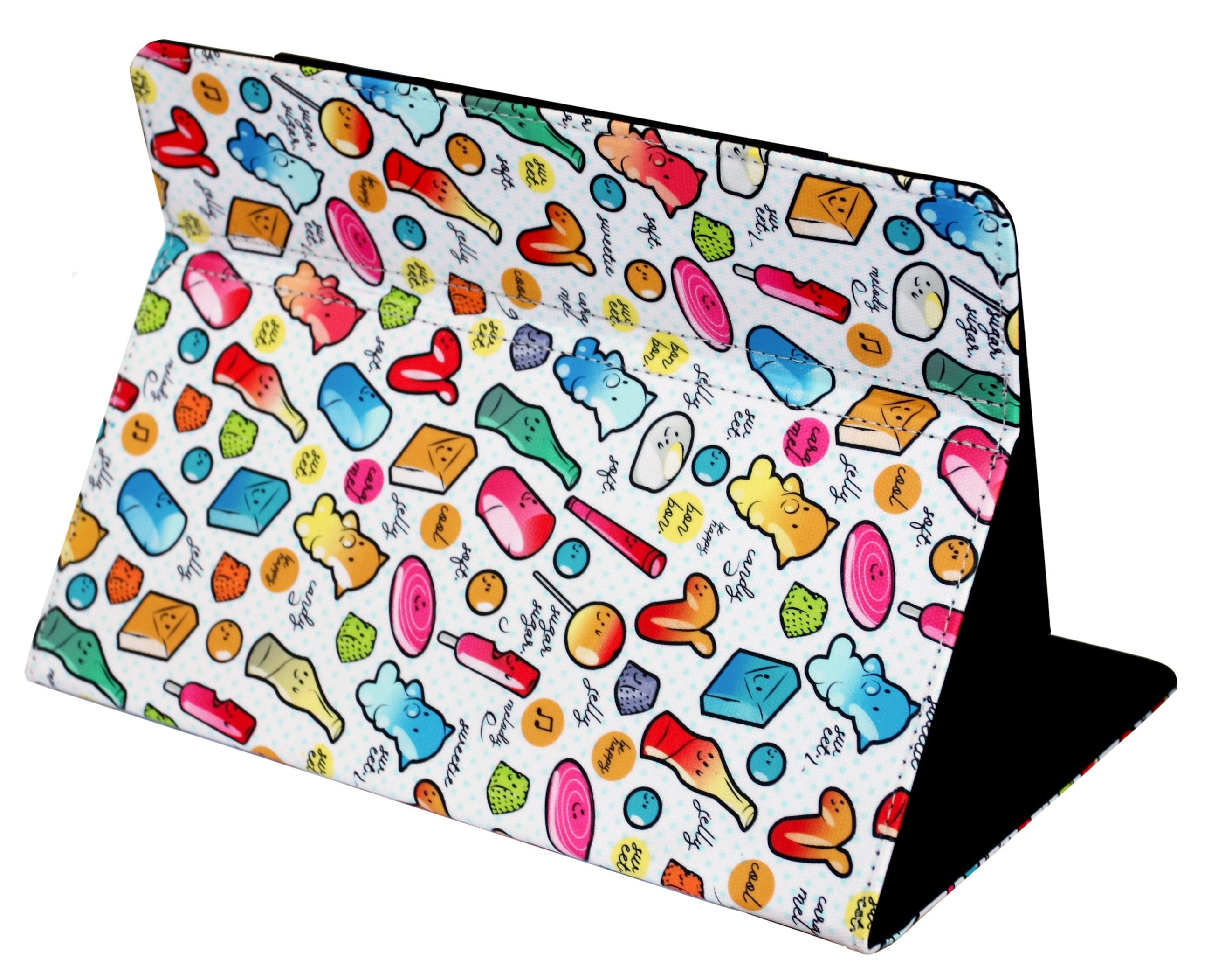 Funda Universal Silver Ht Wave 9pulgadas - 11pulgadas Cool Candy Blanco Y Azul