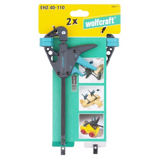 Sargento Monomanual (2 Unidades) 2" Ehz 40-110" 40mm Largo 3455100 Wolfcraft