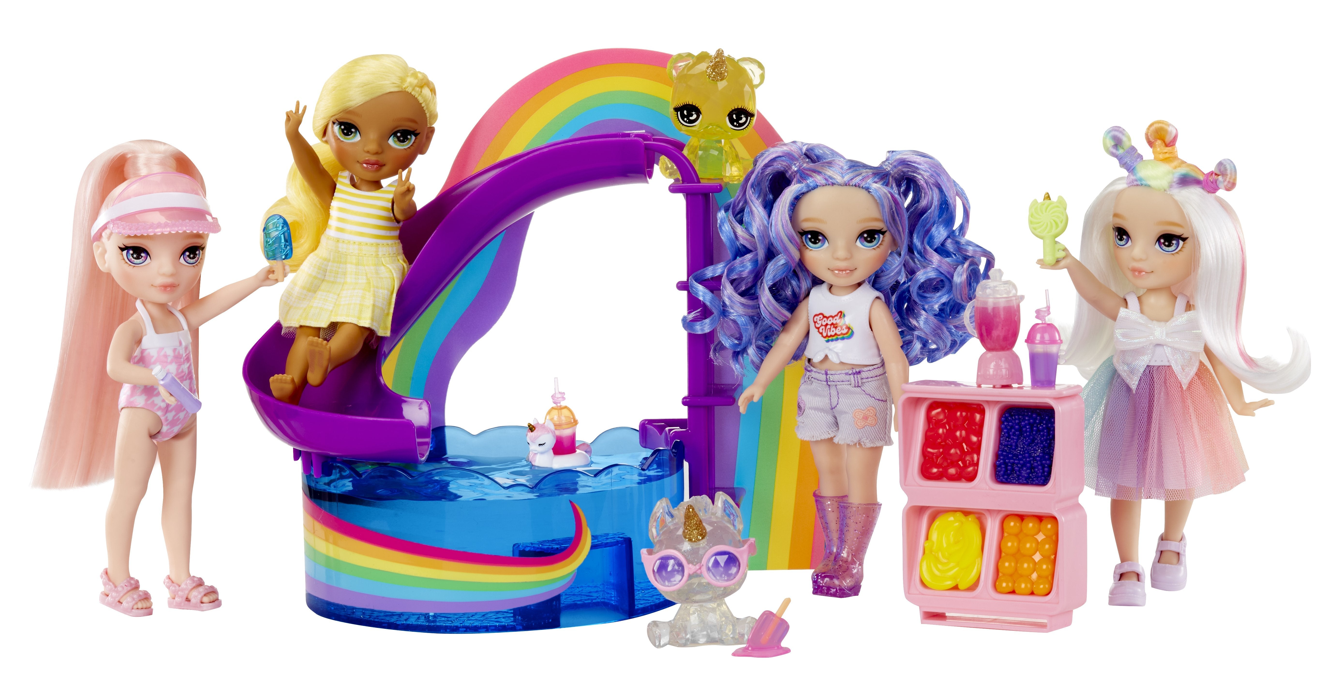 Mga Entertainment Rainbow High Little - Día De La Piscina Con Juego De Rubores, Personaje 522249-Euc