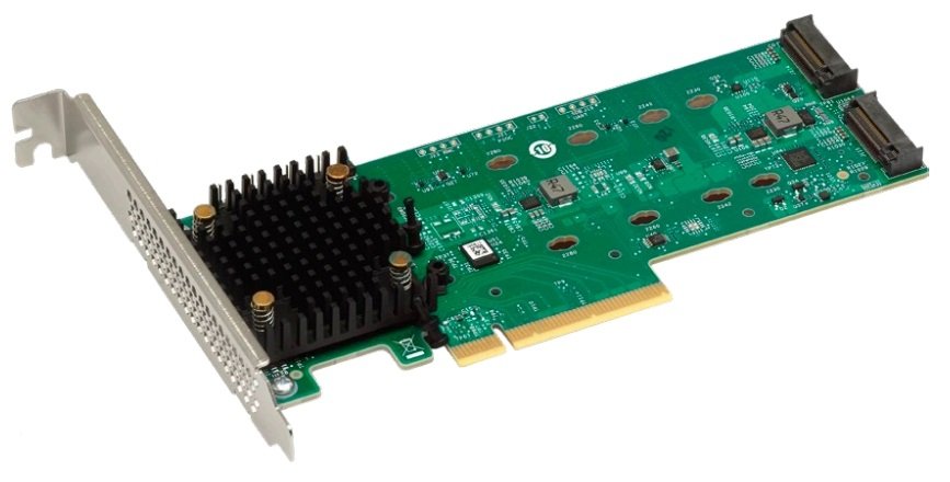 Broadcom Megaraid 9540-2m2 - Storage Controller [Raid] - 8 Channel - Sata 6gb/S / Pcie 4.0 X8 [Nvme] - Low Profile - Raid 0, 1 - Pcie 4.0 X8