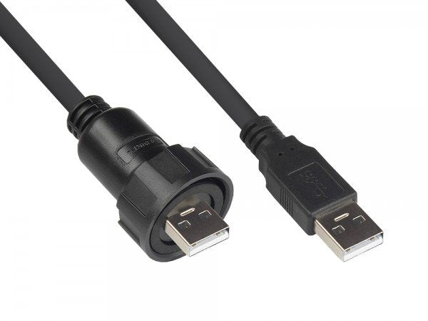 Good Connections Industrie-Stecker S4 -Usb 2.0 A-A 1m Cable