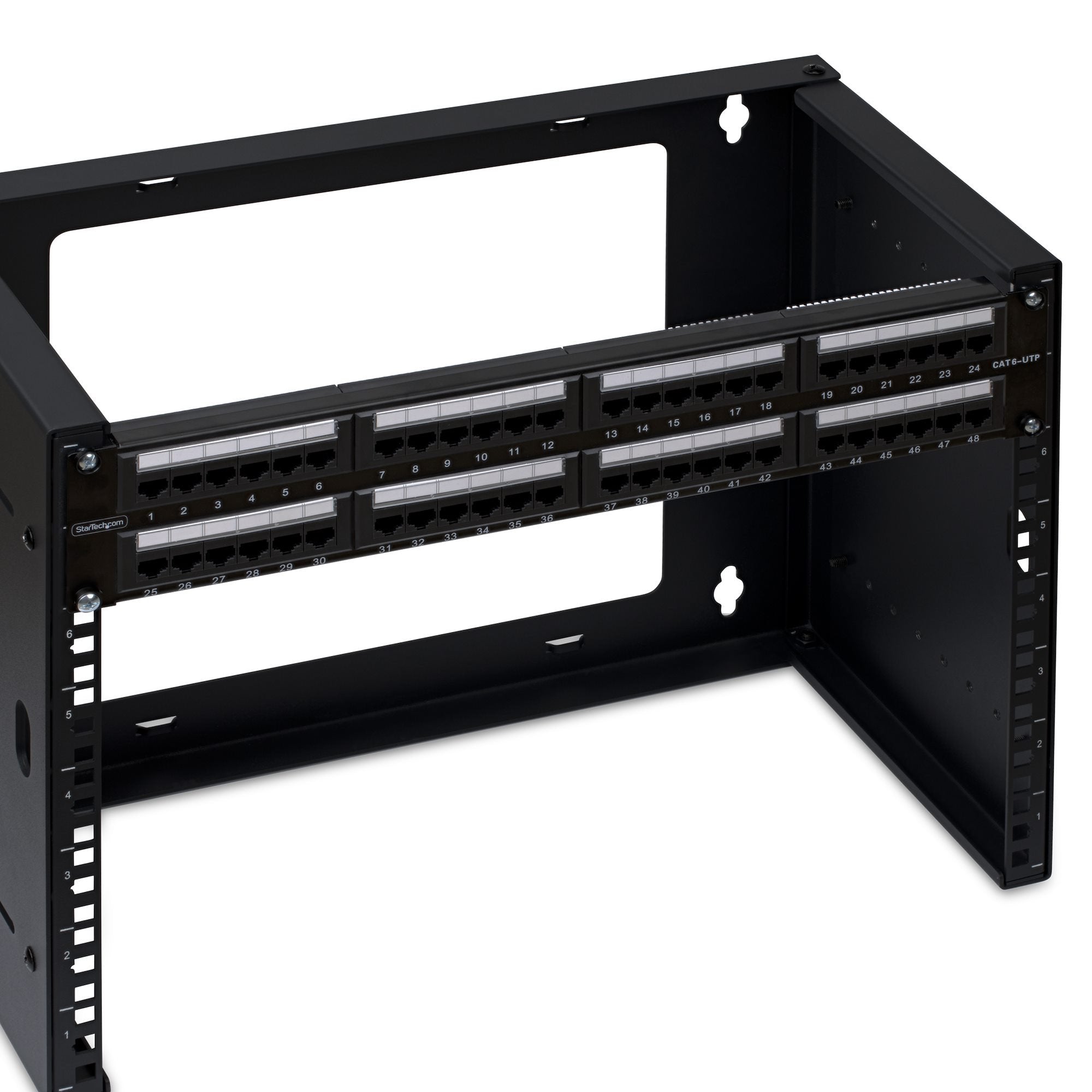 Panel De Parcheo 2u De 48 Puertos Cat6 Rj45 - Utp -Tipo 110