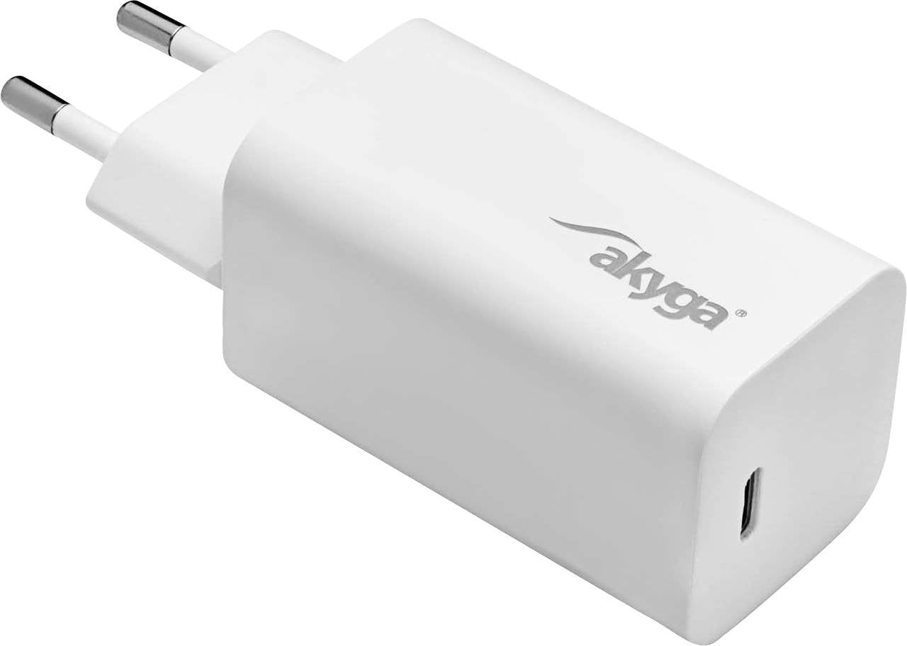 Akyga Wall Charger Ak-Ch-23 65w Usb-C Pd Gan 5-20v 3-3.25a White