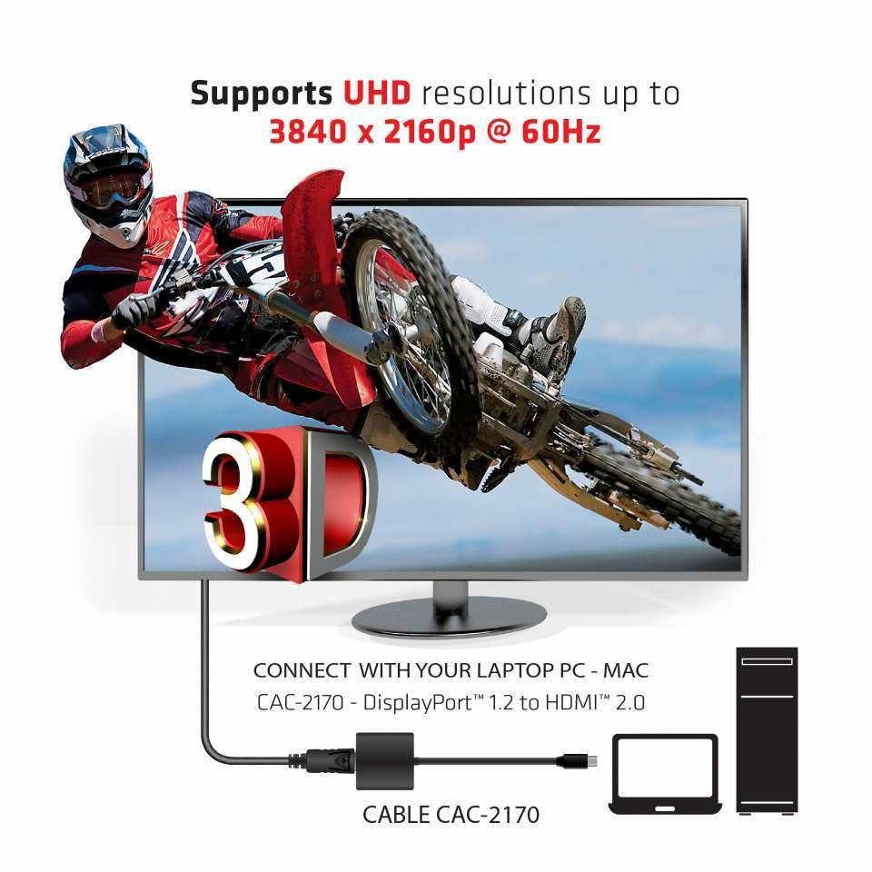 EAN 8719214470982 - CLUB3D CAC-2170 cambiador de género para cable Negro imagen 4