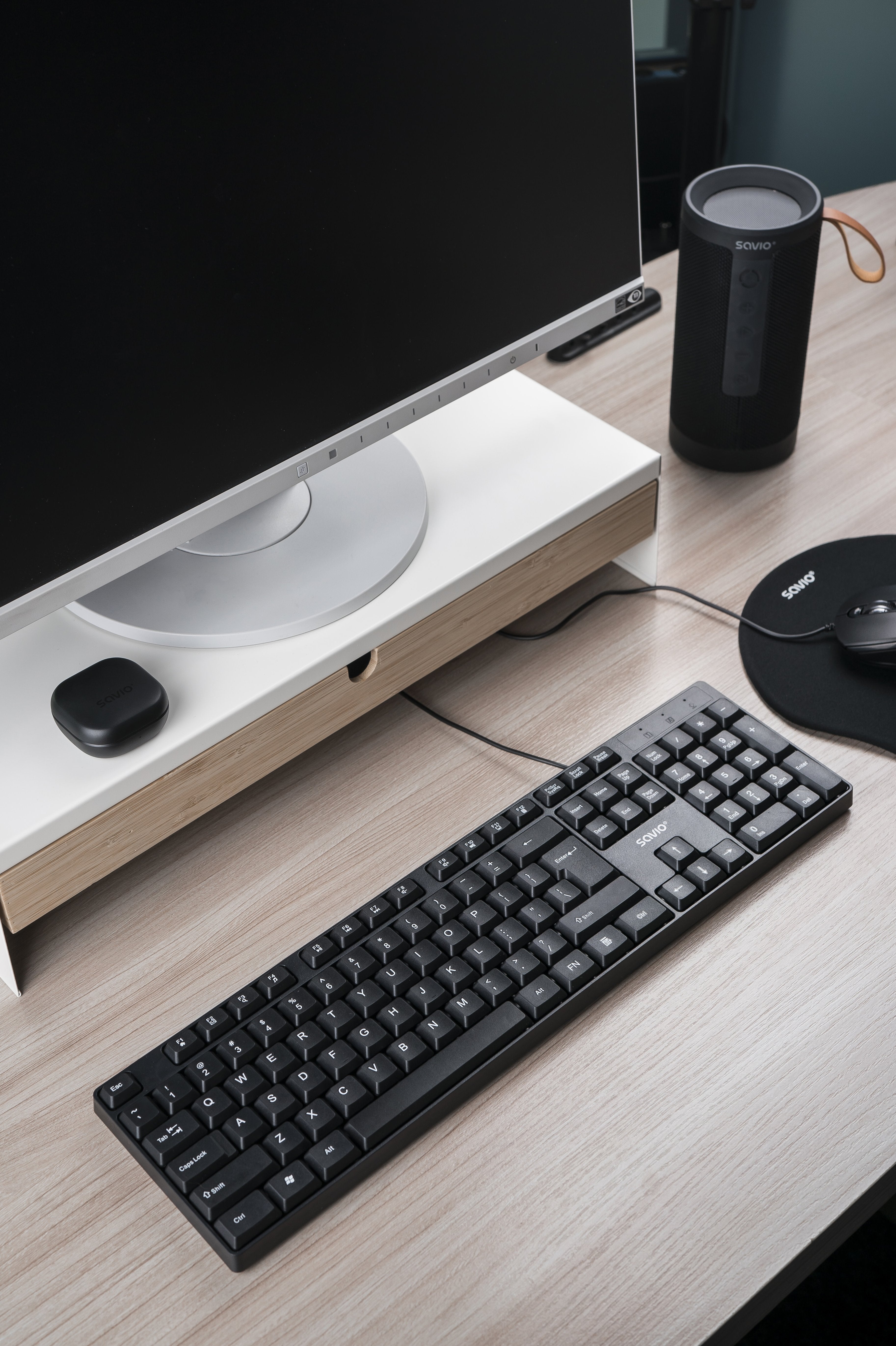 EAN 5901986048848 - Savio KB-01 teclado Hogar / Oficina USB QWERTY Inglés de EE. UU. Negro imagen 10