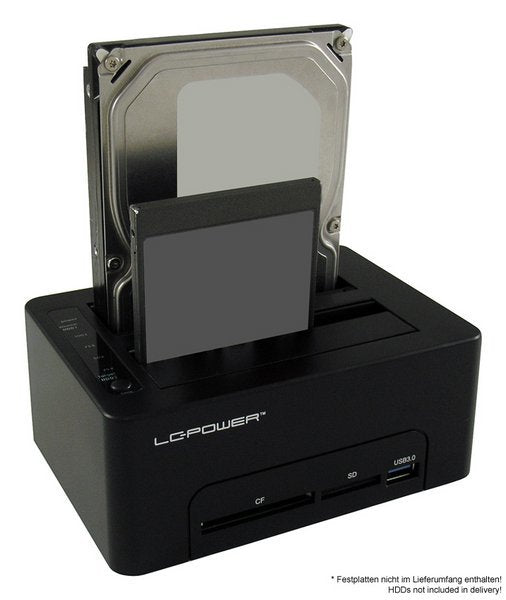 Lc-Power Lc-Dock-U3-Cr Base De Conexión Para Disco Duro Usb 3.2 Gen 1 (3.1 Gen 1) Type-A Negro